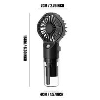 Mini Humidifier Fan Portable Handheld Mist Fan USB Rechargeable Outdoor Hand Fan Small Spray Mist Fan Portable Water Spray Fan juoda