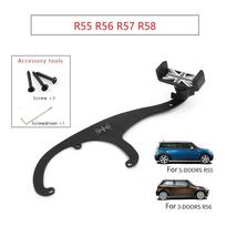 For MINI Cooper R55 R56 R57 GPS Phone Holder Car Styling Interior Bracket For MINI R50 R52 R53 R60 R61 Mobile Navigation Holder R55 R56 R57 Grey black