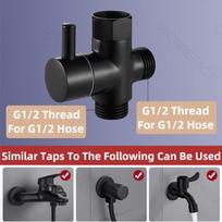 T Adapter Shower Diverter Valve 3 Way Shower Faucet Tee Connector Valve Tool Showerhead Water Distributor