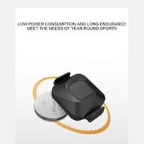 Bicycle Speed Cadence Sensor Dual Mode IP67 Waterproof Bluetooth and ANT+ Speed Cadence Sensor for WAHOO black