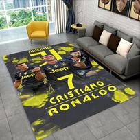 CR7 Ožys Ronaldo Futbolo Žvaigždė Kilimas Žaidimų Kambariui Miegamajam Svetainei Sofai Namų Dekoras, Vaikų Plotas Kilimas Neslystantis Grindų Kilimėlis Dovana 120cm x 160cm