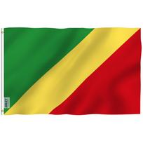 Anley Fly Breeze 3x5 pėdų Kongo Respublikos vėliava - Kongo vėliavos poliesteris 90x150cm