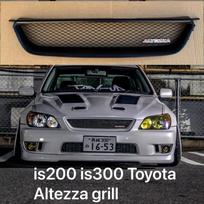 Suitable for Lexus IS200  TOYOTA ALTEZZA non-standard middle net biting shark middle Grills G net with buckle from 1998 to 2005. gray