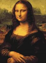 Mona Liza Leonardo da Vinci tapyba pagal skaičius paveikslas rėme drobė