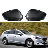 Mazda 6 (2014-2018 m) „Atenza“ galinio vaizdo veidrodėlio rėmo apvalkalo dekoracija Glossy Black Pair black