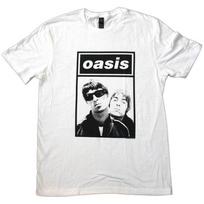 Oasis T-shirt Noel Liam Gallagher Dėžutės Logotipas Oficialus Grupės Naujas Baltas M white