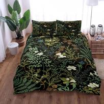 William Morris Victorian Duvet Cover Set King Queen Double Full Twin Single Size Bed Linen Set EU single(135x200cm) black