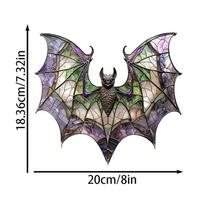 Acrylic Bat Sun Catcher - Colorful Glass Style Window Decoration Multi Functional Halloween Decoration Home Wall Decoration juoda