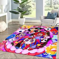 Nuostabaus skaitmeninio cirko stiliaus kvadratiniai kilimai yra puikus pasirinkimas svetainėms, miegamiesiems, namų dekoravimui ir kaip dovanos. 80cmx120cm