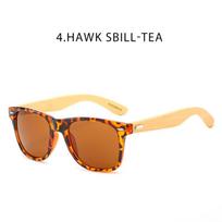 Unisex Bamboo Wood Leg Sunglasses with UV Protection beige