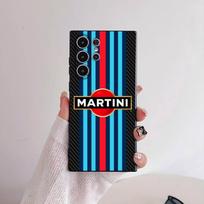 Luxury M-Martini Phone Case For Samsung Galaxy S25 S24 S22 S23 Ultra S21 S20 Plus 5G Anti-fall ConvenientFrosted  Soft Case samsung S22 Plus blue