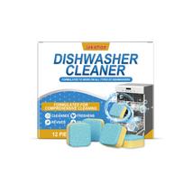 Dishwasher Effervescent Cleaning Tablets - Deep Degreasing, Stain Removal & Limescale Removal for Household Dishwasher Care 1boxed gray