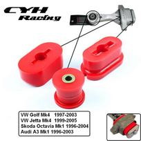 For VW Golf MK4 97-03,Beetle 98-11,Jetta 99-05,TT MK1 99-06 Polyurethane Engine Mount Dog Bone Bushing raudona