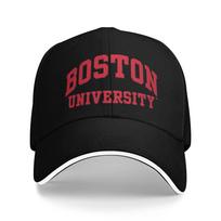 Boston University Letter Casual Baseball Cap Summer Trucker Hat High Quality Tennis Skate Hip Hop Hats Unisex Adult yk Cute Caps One Size black