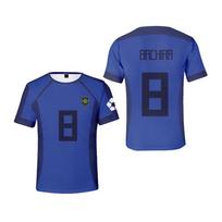Blue Lock Anime Japanese Isagi Yoichi Football Jersey T-shirt Cosplay Hyoma Chigiri Meguru Bachira Tee Original Children Clothes L blue