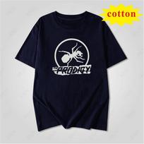 Retro Punk Band Short Sleeved Girl The Prodigy Circle Ant Black And White Printed Loose Round Neck Short Sleeved Tshirt 2XL white