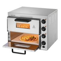 VEVOR Commercial Countertop Pizza Oven Electric Pizza Oven for 40.6 cm Pizza Indoor 55.9 x 47.5 x 43.3 cm