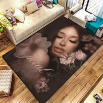 Ariana Grande Carpet Rug for Living Room Bedroom Home Sofa Decoration,Kids play Non-slip Floor Mat 40x60cm( 15x23in ) gray
