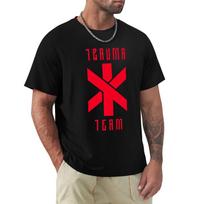 Cyberpunk Trauma Team T-Shirt Gym Exercise Short Sleeve T-Shirt XL black