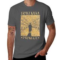 Franz Kafka Praha Marškinėliai Pagrindiniai Vienspalviai Marškinėliai Kasdieniam Dėvėjimui L beige