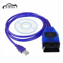 VAG 409 /409.1 KKL With FTDI FT232RL Chip OBD 2 OBD2 Car Diagnostic Interface Cable with USB Interface Auto Scanner Tool Code Readers 4 blue
