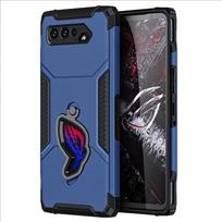 ROG Phone 5 dėklas Atsparus smūgiams ASUS ROG 5/Pro/Ultimate žaidimų telefonui Dangtelis Karinė kritimo apsauga Kietas PC galas Minkštas TPU buferis Asus ROG Phone 6 Pro mėlyna