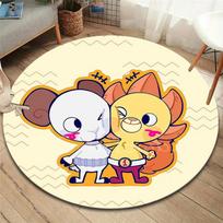One Piece Jolly Roger Logo Round Area Rug Carpet Rug For Living Room Bedroom Sofa Playroom Decor Nonslip Floor Mat 80cmx80cm orange
