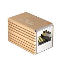 Durability Metal RJ45 Cable Coupler Ethernet Coupler Connectors Reduces Signal Interferences in Home or Office Environment auksas