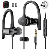 iMangoo Open-Ear Wired Earphones 3.5mm Air Conduction Over-Ear No Block Microphone juoda