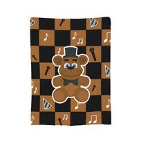FNAF Pas Fredį Antklodė Vilnos Tekstilės Dekoras Nešiojama Super Šilta Antklodė Sofai Automobilio Lovai Mėtoma Antklodė 130x150cm black