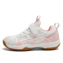Lightweight Kids Sports Shoes Badminton Tennis Ping Pong Breathable Non-Slip Youth Athletic Sneakers Sizes 3040 Full Set: 11 Pairs white