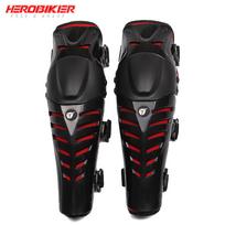 HEROBIKER Motorcycle Knee Pads Motocross Knee Protector Guard Moto Knee Protector Protective Gear Motorbike Ridng Knee Black MK1001 Red black