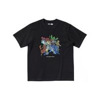 Uniqlo X Legend Of Zelda Cartoon Anime Print Crew Neck Short Sleeve T-Shirt Unisex T-Shirt Black 472679-09 L gray