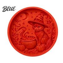 Weatherproof Concrete Craft Molds Silicone Stepping Stone Mold for Halloween DIY Garden Pathway Flexible Reusable Casting Cement Sunflower E red