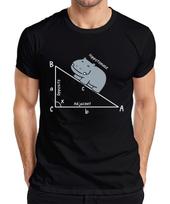 Hippotenuse Math Trigonometry Triangle Hippo Gift Teacher Mens T-Shirt- 3XL brown