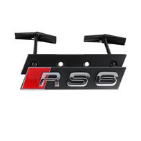 3D ABS For Audi RS6 RS4 RS3 RS5 RS8 RS7 Emblem Car Front Grille Badge Logo Decoration Stickers Exterior Modification Accessories 1PC