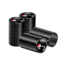 4Pcs 3D Metal Car Wheel Tire Valve Stem Caps Accessories for Audi A4 B5 B6 B7 B8 B9 A1 A3 A6 C5 C6 C7 A5 A7 A8 Q3 Q5 Q7 RS Sline