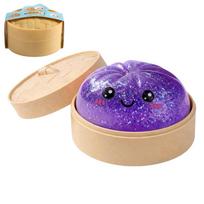 Hot Glitter Dumpling Squishy With Box Dumplings Sensory Squeeze Toy For Stress Relief Fans Gift