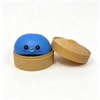 Kawaii Bubble Blowing Dumpling Squishy Toy Soft Vinyl Squeeze Fidget Stress Relief Sensory Decompression Desk Decor Gift