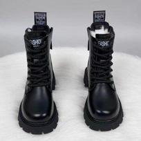 2026 new Martin boots women's snow boots women's winter fluffy warm cotton shoes piled thickened cotton boots snow boots women 35 black