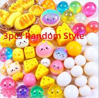 Multi Slow Rising Squishy Random Includes Bear Long Butter Bread Cheese Squeeze Toys Steamed Buns Dumplings US Plug