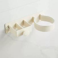 1Pc Hair Dryer Storage Rack No-Drill Wall Mounted Shelf Bathroom Organizer for Styling Tools balta