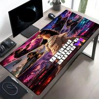 Grand Theft Auto VI spausdintas pelės kilimėlis, neslystantis stalviršio klaviatūros kilimėlis, skirta PC nešiojamam kompiuteriui, žaidimams, darbui, kasdieniam naudojimui, šauni festivalio staigmena dovana 30cmx80cm