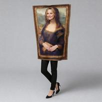 Halloween Party Costumes Mona Lisa cos Campus Event Costumes Cosplay One size fits all brown