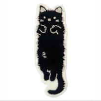 Cartoon Cat Fish Shape Rug Soft Plush Non Slip Floor Mat Absorbent Decor Mat For Bedroom Bedside Living Room Decor Floor Mat 40x120cm