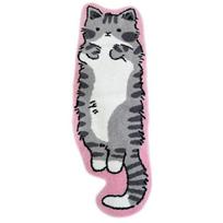 Cartoon Cat Fish Shape Rug Soft Plush Non Slip Floor Mat Absorbent Decor Mat For Bedroom Bedside Living Room Decor Floor Mat 40x120cm