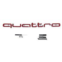 1PC Quattro Emblem 3D ABS Car Front Grille Emblem For Audi A3 A4 A5 A6 A6L A7 A8 Q3 Q5 Q7 S3 S4 S5 RS3 RS4 RS6 Badge Accessories
