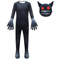 4919 Vaikams Berniukams Mergaitėms Helovino Gyvūnų Ligoninės Kombinezonas Juodas Monstras Helovino Cosplay Kostiumai 140cm black