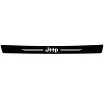 1/4/5 vnt. Automobilio durų slenksčio apsauginė lipdukas Anglies pluošto atsparus įbrėžimams plėvelė Jeep Wrangler Grand Cherokee Avenger Wagoneer white