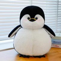 Animacinis mielas pingvino pliušinis žaislas, vaikiška lovos dekoracija, apkūnus poliarinis pingvinas, lėlė, gimtadienio dovana, lėlė 40cm  0.49kg black